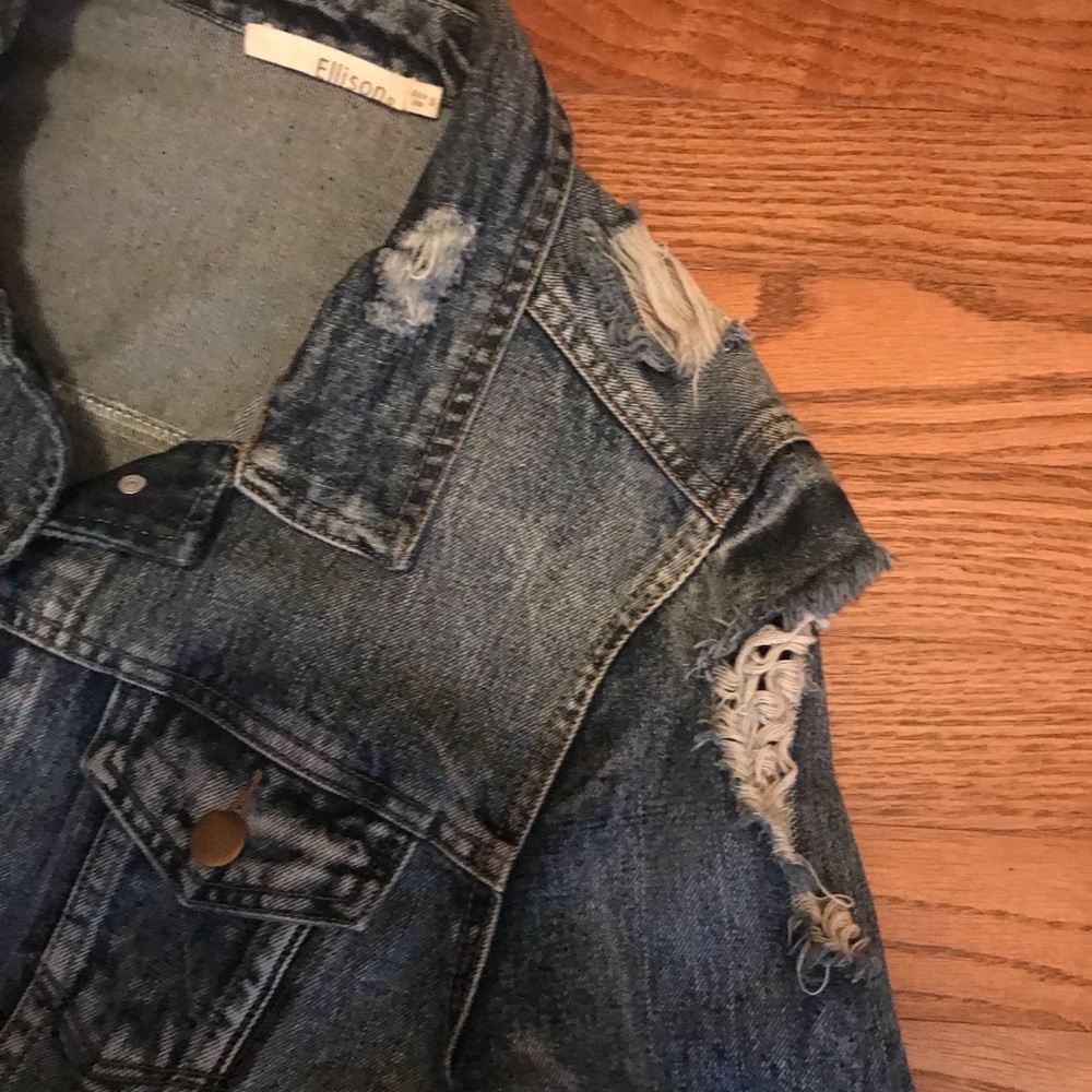 Destructed Denim Jacket - Picture 5 of 8
